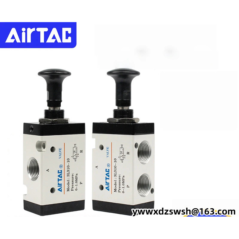 วาล์วดึงมือ Airtac 3L110 3L210 3L310 4L110 4L210 4L310-06 08 10