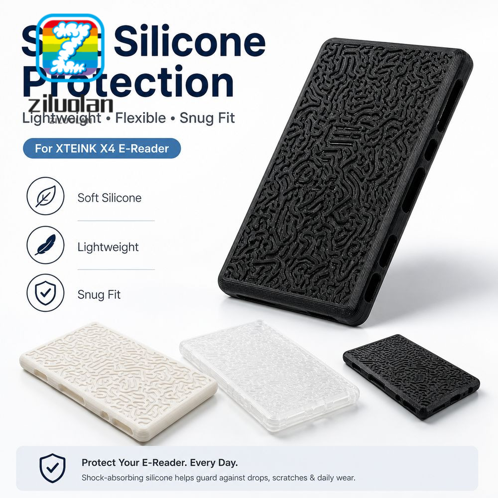 ZILUOLAN EBook Reader , Soft Shell ซิลิโคน E-Reader Cover, น้ําหนักเบายืดหยุ่น Reader ป้องกันสําหรับ