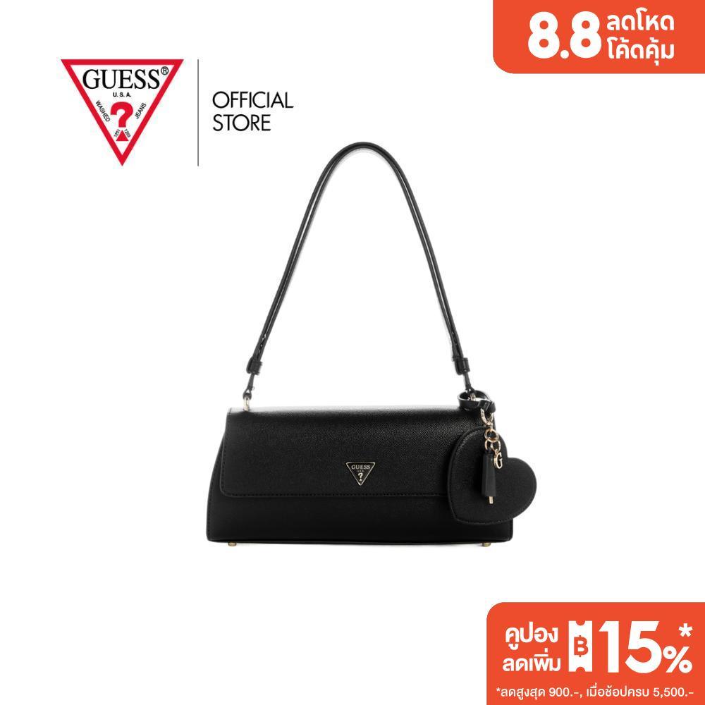 GUESS กระเป๋า รุ่น BG993221 ISOBEL CONVERTIBLE XBODY FLAP สีดำ