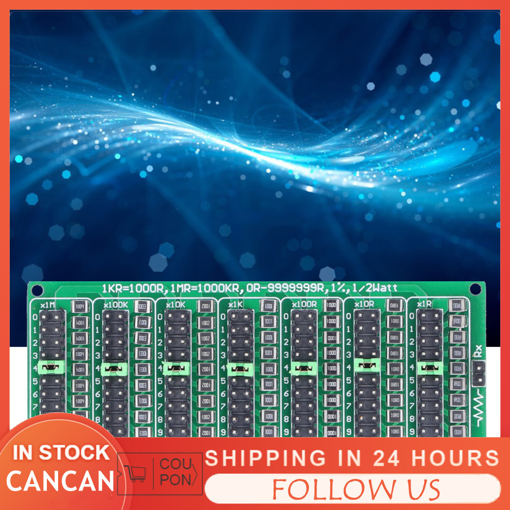 Cancanshop Cancanshop Programmable Resistor Board 1R to 9999999R 8 ส่วน 0.1R ต่ำราคาความแม่นยำส่วนปร