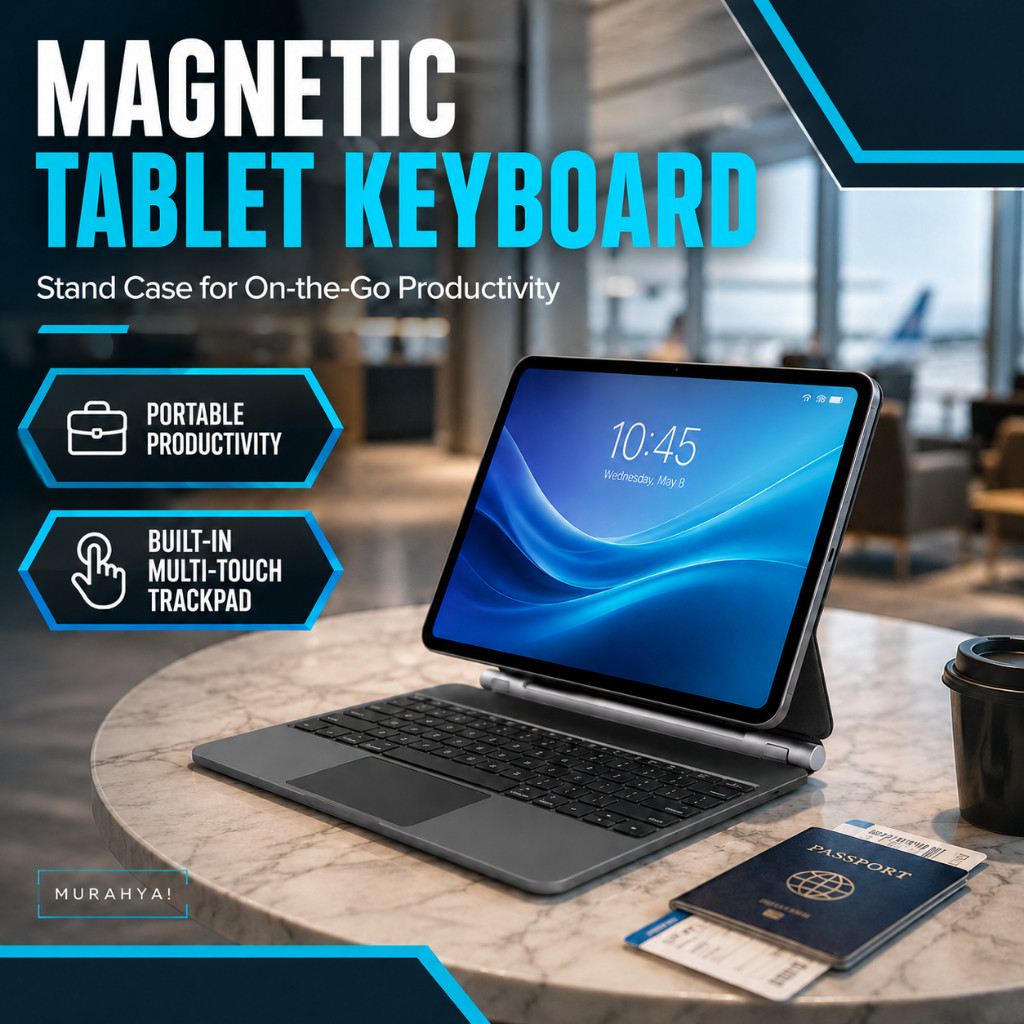 Magnetic Keyboard & Case คีย์บอร์ดไร้สาย Bluetooth RGB Backlight Trackpad Touchpad คีย์บอร์ดเมจิก