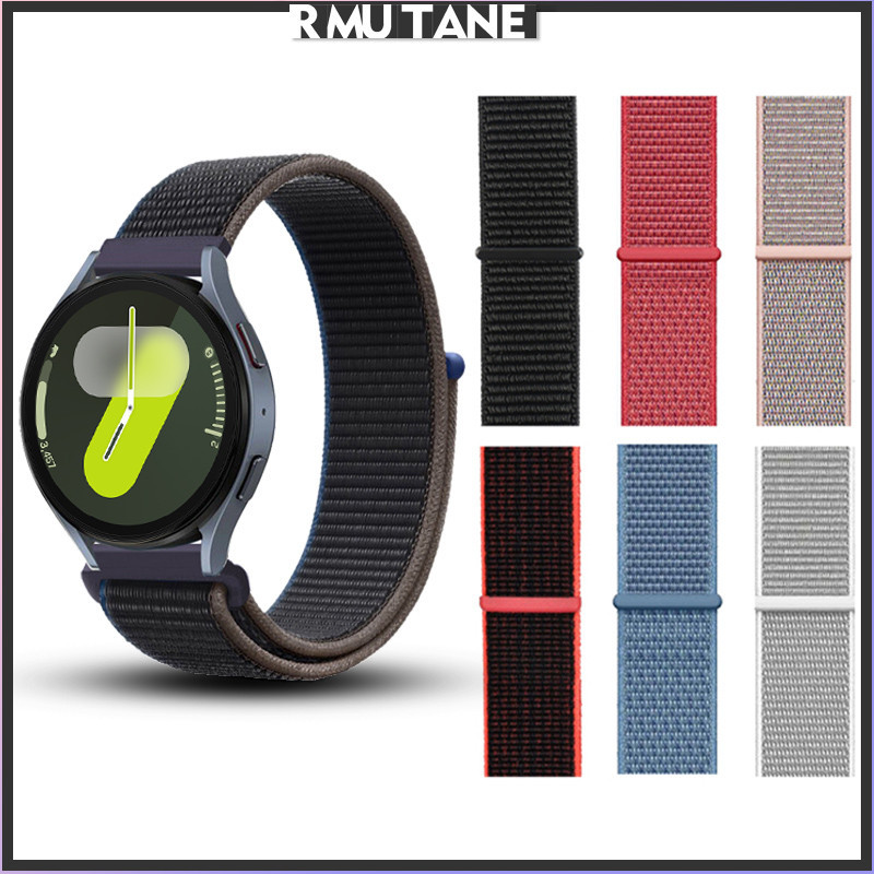 วงไนลอนหลองสายรัดกีฬา for Garmin Watch Forerunner 165 570/Samsung Galaxy Watch/Huawei/Amazfit Bip 6/Redmi Watch 5 Active