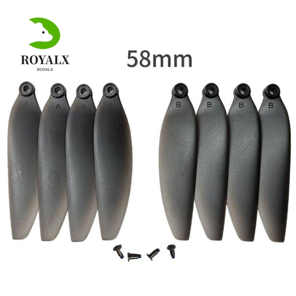 ROYALX0 พับใบพัด,สีดํา 58 มม./66 มม.รีโมทคอนโทรล Drone อะไหล่,พลาสติก Universal Quadcopter ใบมีดสําห
