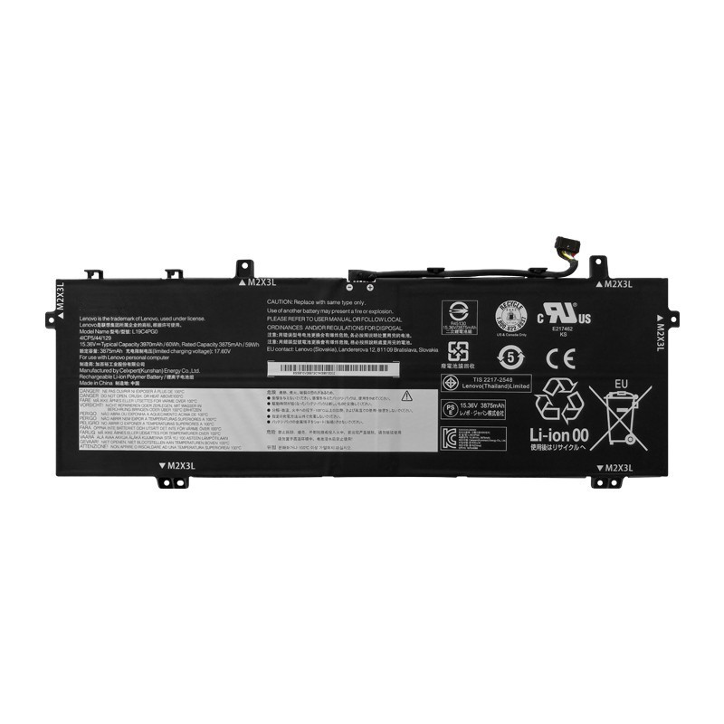 แบตเตอรี่โน้ตบุ๊ก Lenovo Y9000X Y740S-15IMH L19C4PG0 L19M4PG0 ใหม่และใช้งานได้จริง