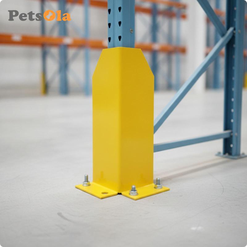 [Koolsoo2] Rack Guard Foot Bolt-down Warehouse Rack Guard พร้อมฐานยึดคอลัมน์ป้องกันการมองเห็นสูงสําห