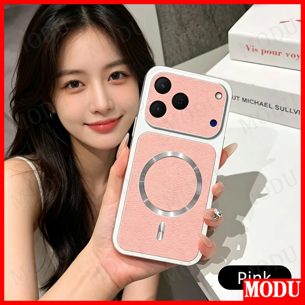 พรีเมี่ยมหนัง-Texturedแม่เหล็กกันกระแทกสําหรับOOPPO Reno 16 10 15 14 13 12 11 Pro 7Z 5G 4G A93 A94 A