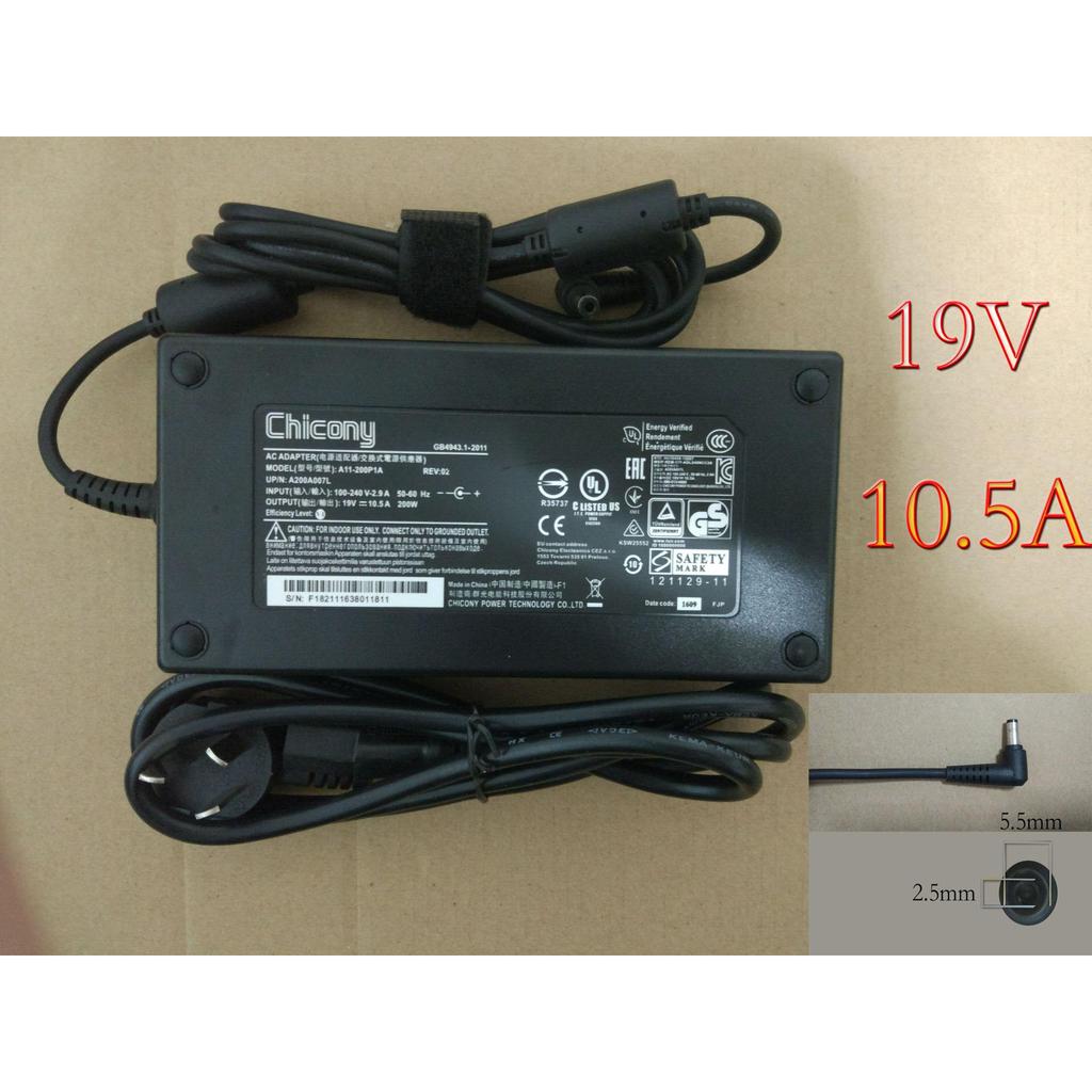 เหมาะสําหรับ Shenzhou Z7 G8 Z8 Qunguang A11-200P1A อะแดปเตอร์ 19V 10.5A 200W ฟรีสายไฟ