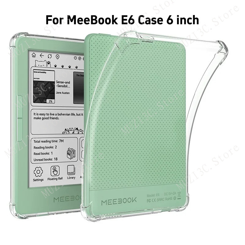 สําหรับ MeeBook E6 กรณี 6 "โปร่งใสซิลิโคนนุ่ม TPU ป้องกันกันกระแทก accessories สําหรับ MeeBook E6 6 
