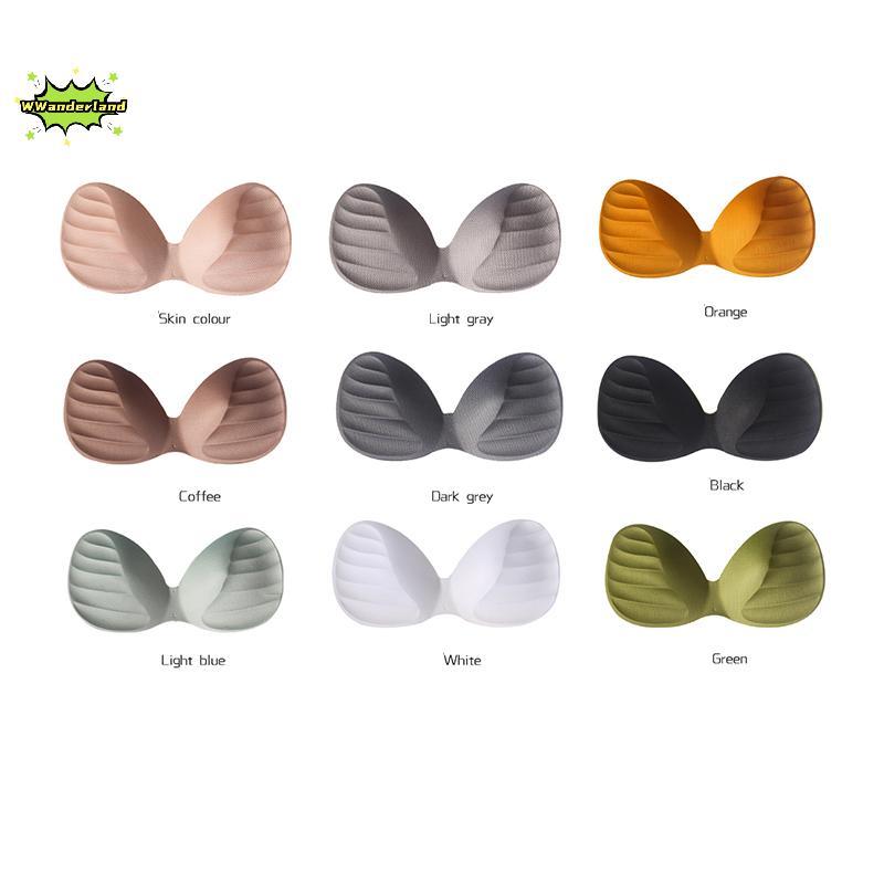 [WWanderland] ผู้หญิงบิกินี่เบาะแทรกเต้านม Bra Enhancer Push Up Chest Invisible Pad [ใหม่]
