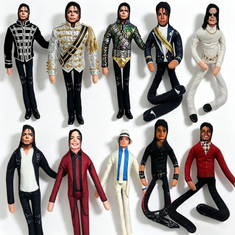 Michael Jackson คอสเพลย์ Prop ตุ๊กตารูปตุ๊กตาบทคัดย่อ Joint Mobility ตุ๊กตานุ่มตกแต่งห้อง Props คอลเลกชันของขวัญ