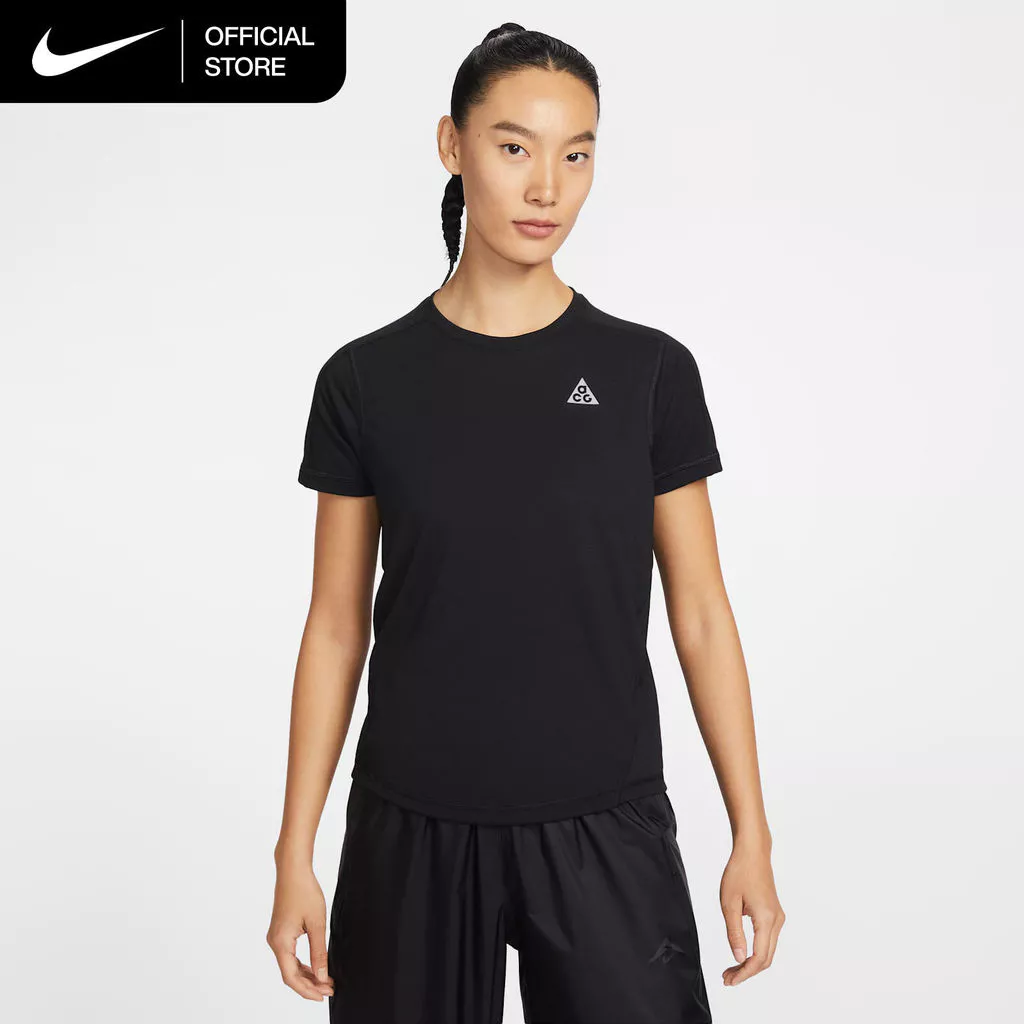 Nike Women's ACG Short-Sleeve Trail Running Top - Black [IO9651-010]