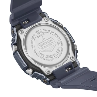 CASIO นาฬิกาข้อมือผู้ชาย G-SHOCK MID-TIER รุ่น GM-2100-1ADR วัสดุเรซิ่น สีเงิน