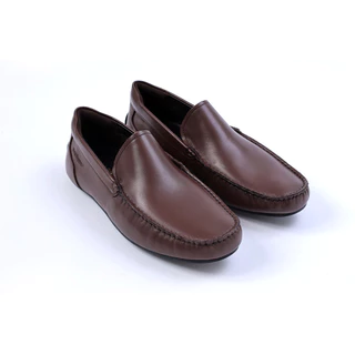 Hush Puppies รองเท้าผู้ชาย รุ่น HP 8HCFB1815F - สีน้ำตาล (รองเท้าลำลองหนังแท้ แบบสวม)