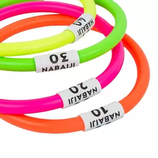 Decathlon Four Weighted Aquatic Rings Multi Colours ห่วงถ่วงน้ำหนัก 4 ชิ้น - Multi Color