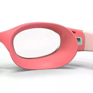 Decathlon Swimming Goggles Soft - Clear Lenses - Size S แว่นตาว่ายน้ำชนิดเลนส์ใส รุ่น Soft ขนาดเล็ก - Pink