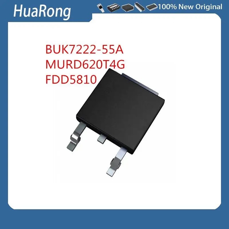 20 ชิ้น/แบทช์ BUK7222-55A BUK7222 7222-55 MURD620T4G 6A 200V FDD5810 5810 60V 37A TO-252-2