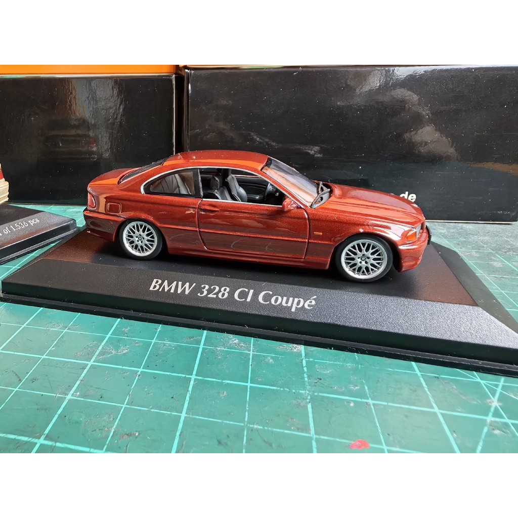 Mini Cut 1/43 BMW 328 COUPE.Metal Crimson Brand New Whole Product Flawless Texture Very Good.Classic