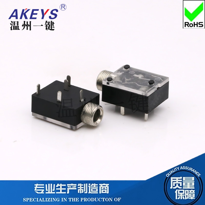 10pcs PJ-324M Power Socket 3.5 ชุดหูฟังอินเทอร์เฟซ 5-Pin Pin Interphone Switch F 3.5 มม.ซ็อกเก็ต USB