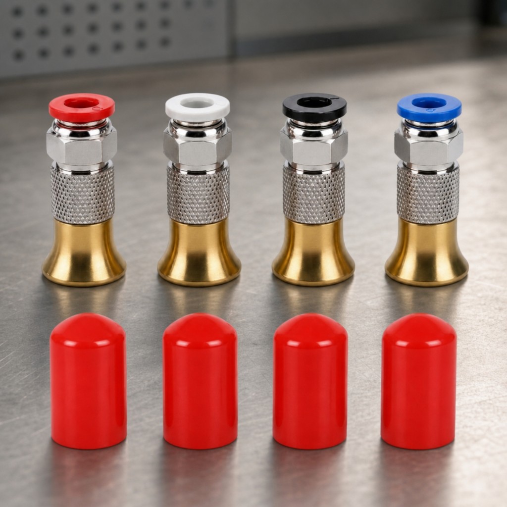 4 ชิ้น PC4-M6 Fitting Push-Fit PC4-M6 ฟิตติ้ง Pneumatic Connector Knurled Filament Feed Inlet อุปกรณ