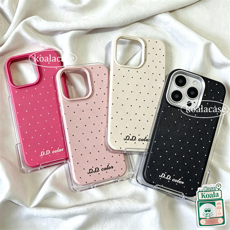 เคสลายหนังสัมผัสดี ลายจุดเล็ก สไตล์มินิมอล OPPO Reno 16F 16 15 14 11 12 F 15F 14F 10 13 12F 16 15 14 11 12 Pro
