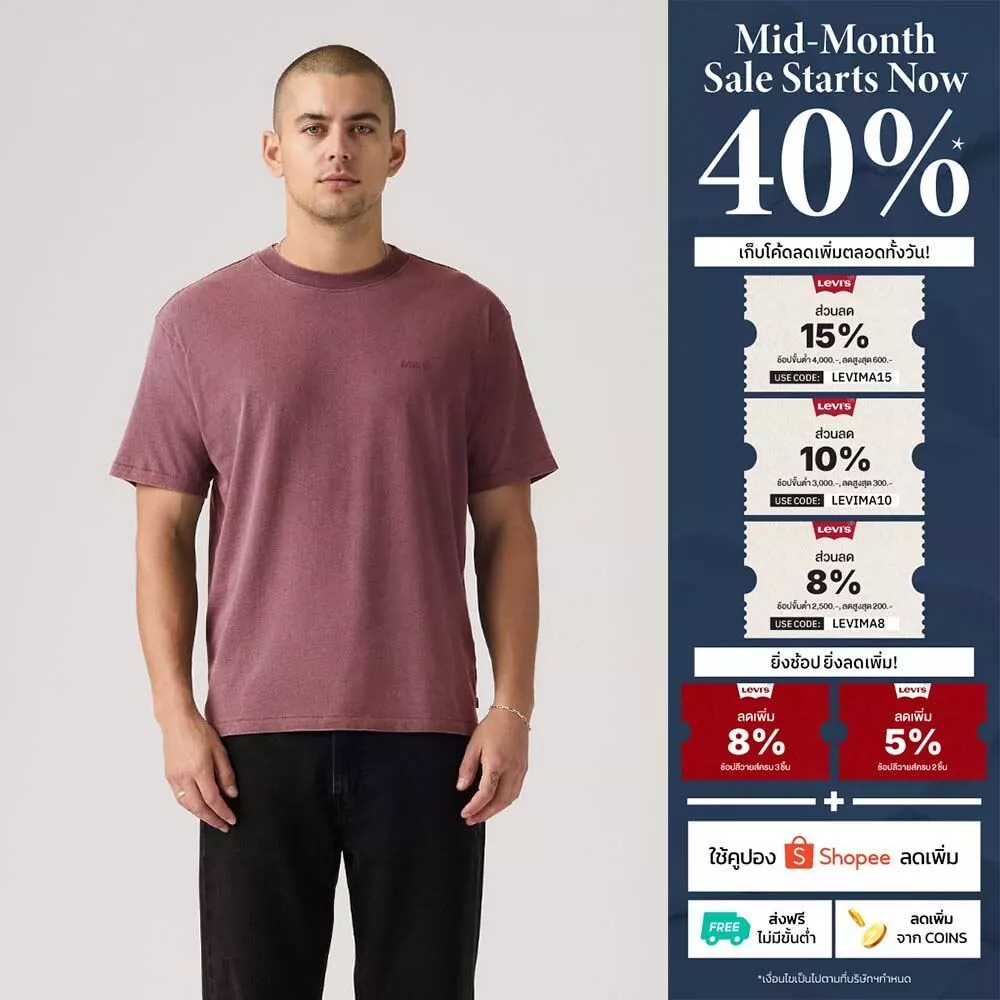 เสื้อยืดผู้ชาย Levi's® Men's Red Tab Vintage T-Shirt
