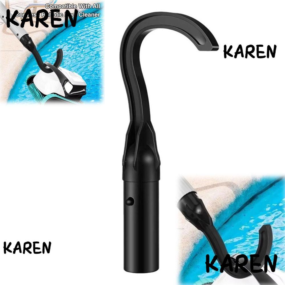 KARENGOODS Pool Robot Retrieval Hook, Break Resistance Tool-Free Mounting Robot Pool Cleaner Hook, A