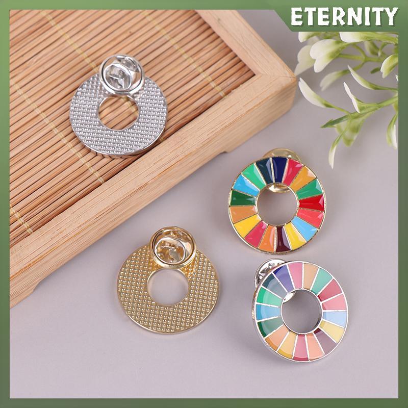 ETERNITY Enamal 17 สี Sustainable Development Goals เข็มกลัด United Nations SDGs Pin