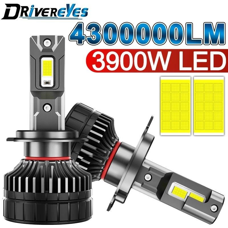 4300000LM 3900W H7 H3 H4 LED ไฟหน้า K5C Canbus H11 H8 H1 HB3 9005 HB4 9006 9012 HIR2 H9 6500K 30PCS 