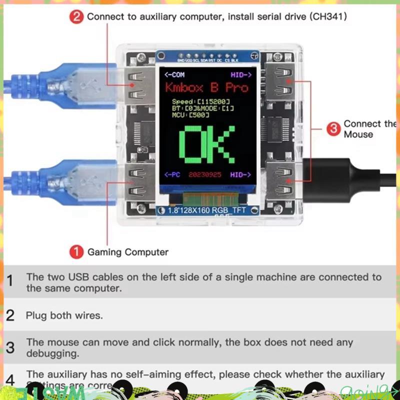 Kmbox B+ Pro Dual USB Press Key Mouse Controller AI เสริมสนับสนุนคอมพิวเตอร์คู่สําหรับ DMA พร้อมที่จ