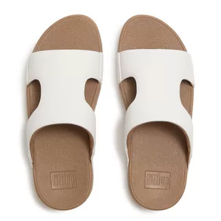 FITFLOP LULU LEATHER H-BAR SLIDES รองเท้าแตะผู้หญิง รุ่น A4O-194 สี WHITE