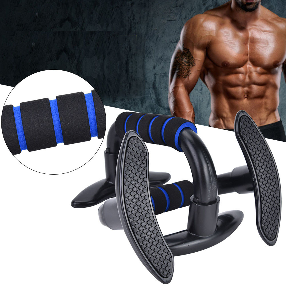 Push-up Stand ออกกําลังกาย Push Up Bars อุปกรณ์ฝึกซ้อมสําหรับงานหนักพร้อมที่จับโฟมกันลื่นและฐานมั่นค