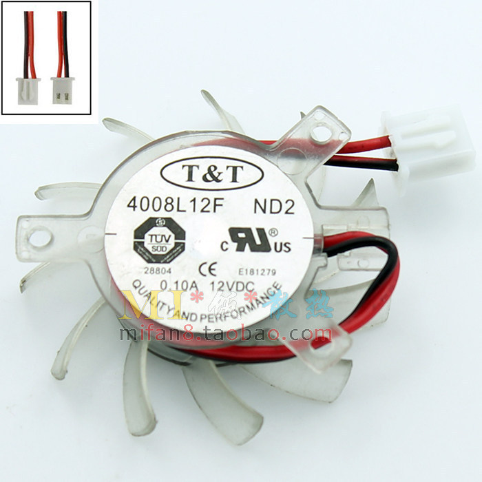 [หม้อน้ําขายร้อน] T & T 4008L12F ND2 เส้นผ่านศูนย์กลาง 3.6 ซม. รู Pitch Equal เอว 29 * 23 2 สาย 2.5 
