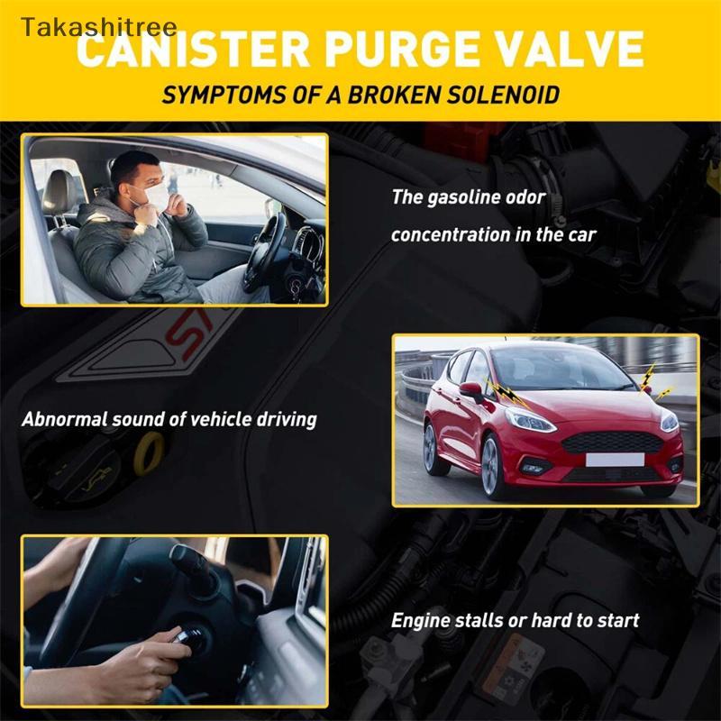 (Takashitree) Vapor Canister Purge Valve 0280142517 C1B1-9G866-AA 2012-2017 สําหรับ Fiesta Fiesta MK