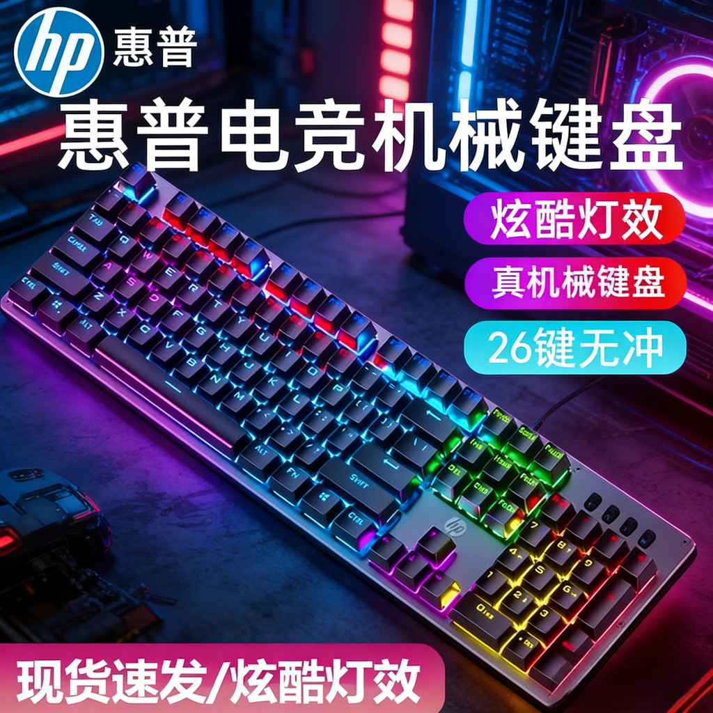 penguin keyboard wiggle keyboard HP HP Mechanical Wired Keyboard Mouse Set คอมพิวเตอร์ตั้งโต๊ะ โน๊ตบ