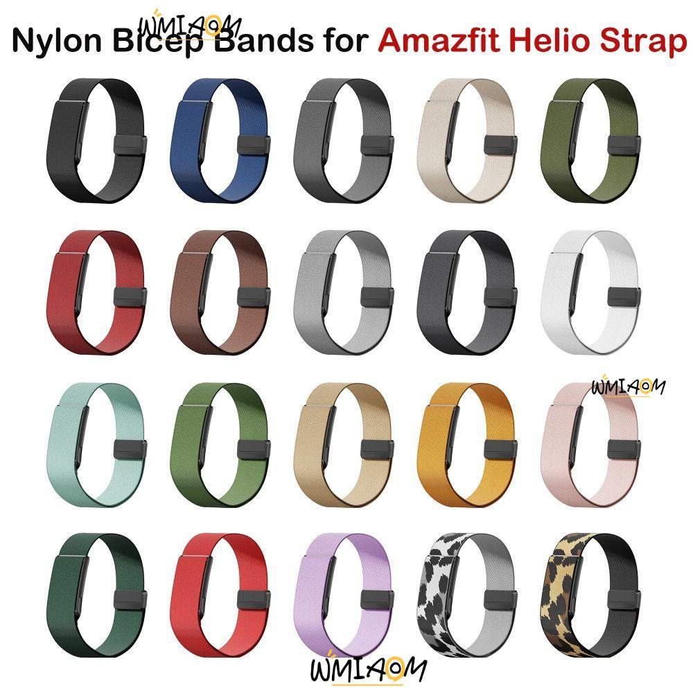 WMIAOM Bicep Bands, Breathable Nylon Replacement Strap, Magnetic Adjustable Stretch Sport Arm Band ส