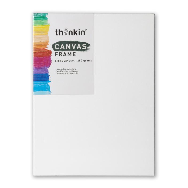 THINKIN เฟรมผ้าใบวาดภาพ รุ่น LG-002 ขนาด 30x40ซม. 280แกรม หนา 1.6ซม. (แพ็ค 1 แผ่น)