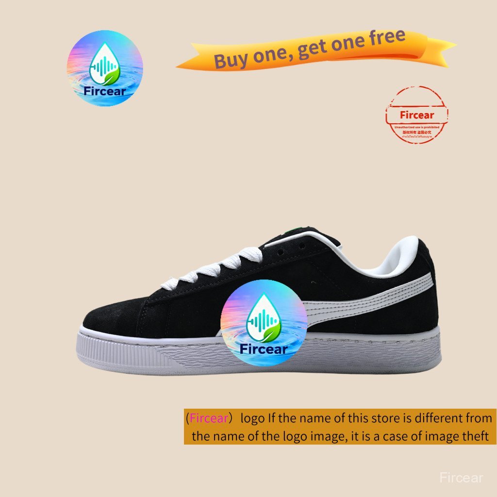 รองเท้าผ้าใบลําลองหนาSoled Suede XL Unisex Suede Low-Topทนต่อการสึกหรอนักเรียนAll-Match 26Puu