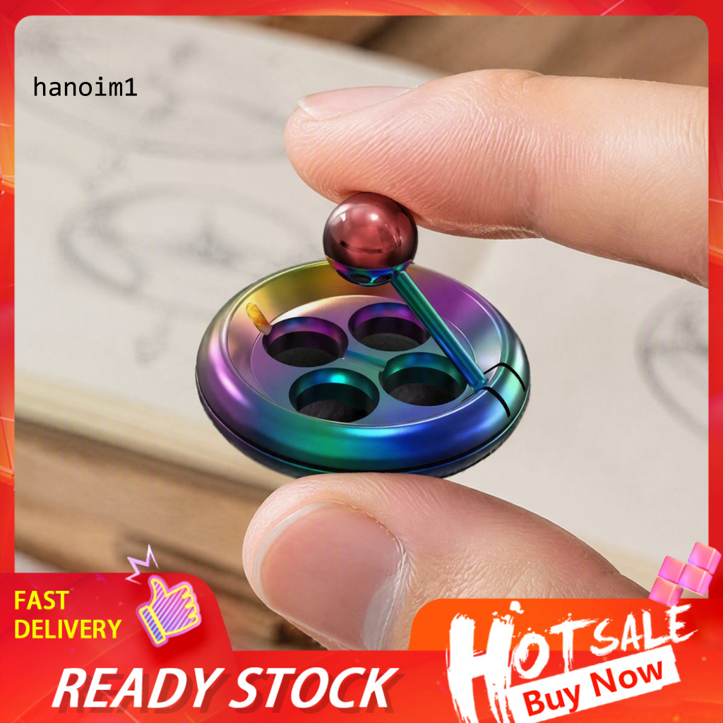 Silent Fidget Spinner โลหะ Fidget Spinners 4 หลุมโลหะ Fidget Spinner สังกะสีอัลลอยด์ความเครียดบรรเทา