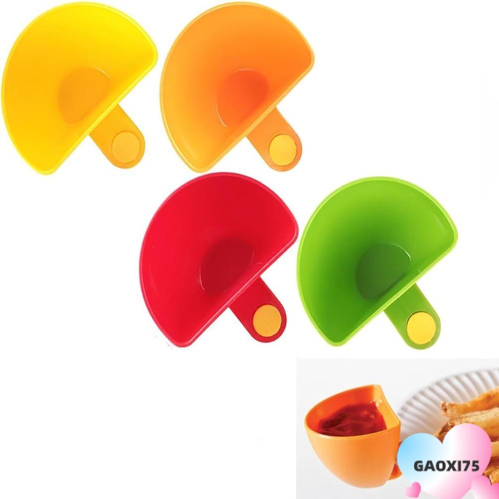 GAOXI75 Spices Dip Container Bowl,อเนกประสงค์สีสัน Dip Clip-On Dip Holders Kitchen