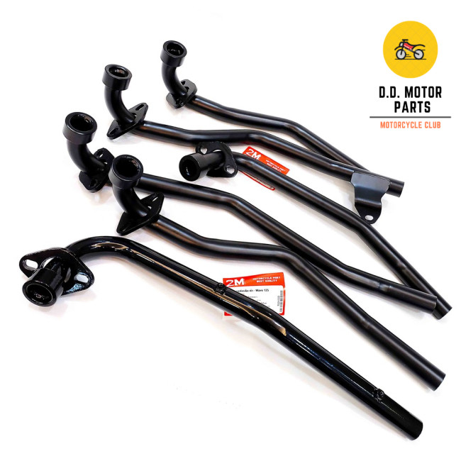 คอท่อเดิม เวฟคละรุุ่น / คอท่อเดิมสีดำ (ขนาด 22 มิล) รุ่น W100-110 /100S (2005)/ W110i (2009-13)/ W11