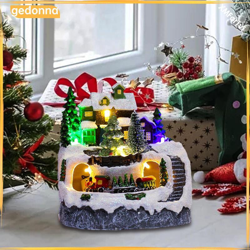 [gedonna] Christmas Scene Village House Snow Tree Scene Party Supplies Collection สําหรับ