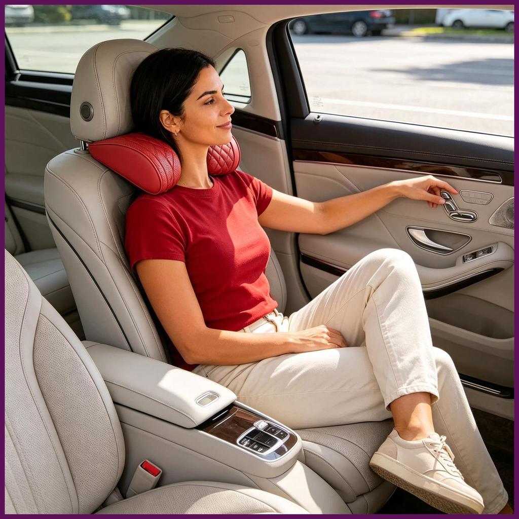หมอนรองคอสําหรับรถยนต์ Headrest Breathable รถยนต์ Headrest หมอนรถคอ Rest เบาะสําหรับ SUV รถบรรทุก ha