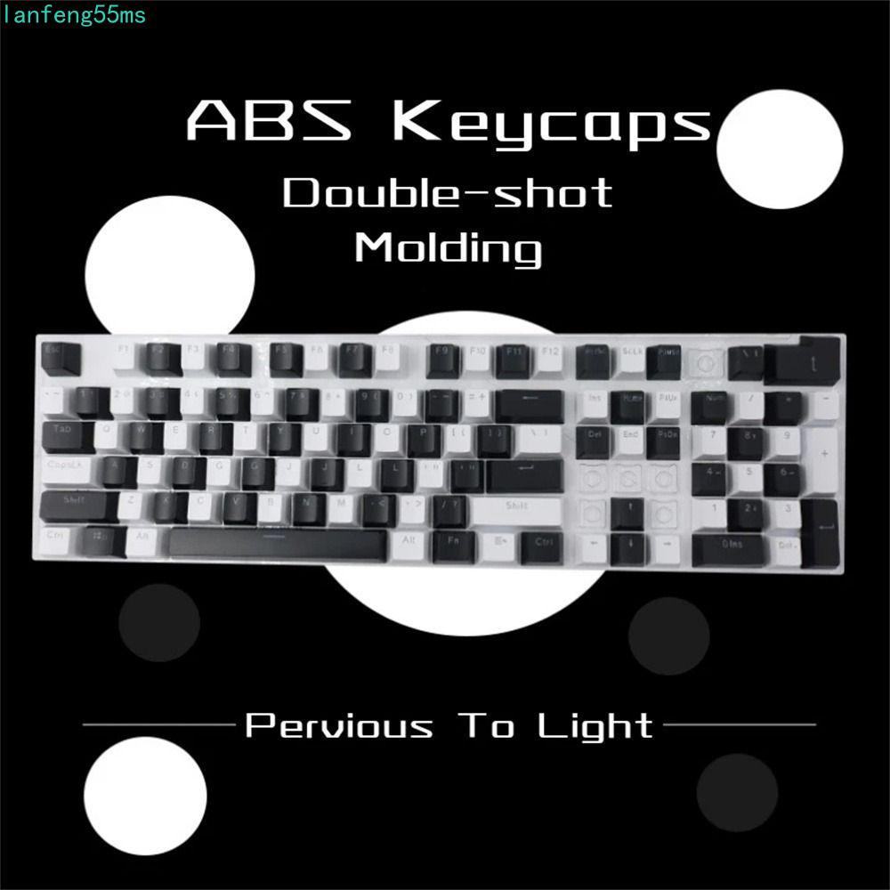 LANFENG Mechanical Keycaps 104 ชิ้น Universal Mechanical Keyboard OEM ฉีด 61/ 87 980k Backlit Key Ca