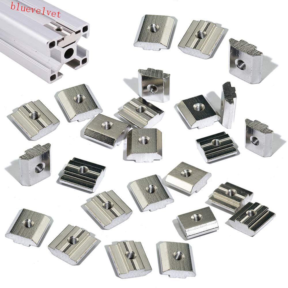 BLUEVELVEET Nuts 20PCS T Block Square T-Track เลื่อน T Slot Nut