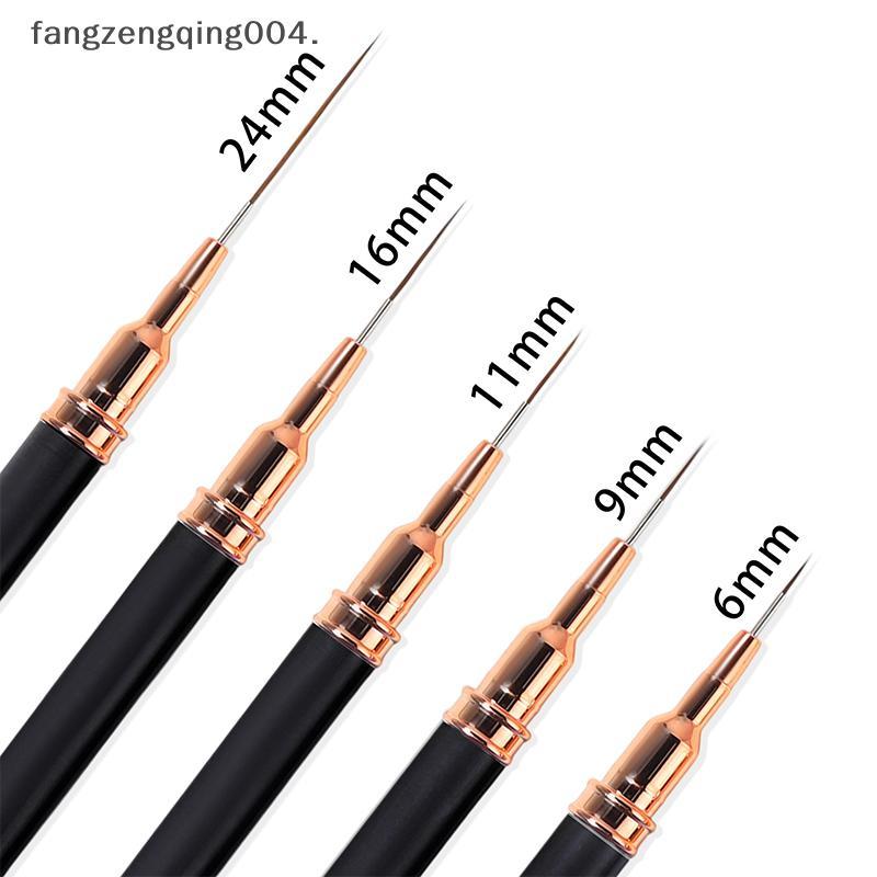 F4TH 5 ชิ้น/เซ็ต Professional Nail Art Liner แปรงสําหรับ Striping ภาพวาดออกแบบ,เจล Liner เล็บแปรงสํา