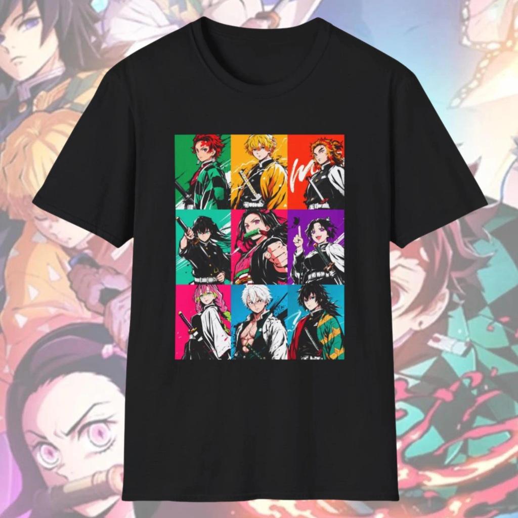 2026 ปีใหม่ปีศาจฆ่าผู้ชาย เสื้อยืดมังก้า Tanjiro Cosplay แฟน Merch เสื้อยืดกราฟิก