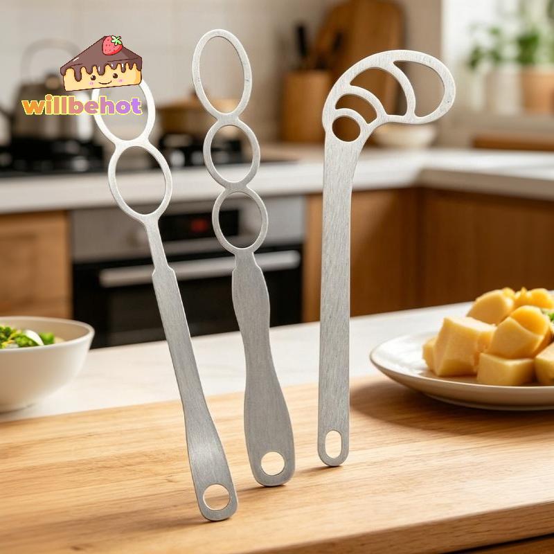 [Willbehot-t] เครื่องตีไข่สแตนเลสแบบแมนนวล Non-Slip Handle Dough Pastry Flour Mixer for Home Kitchen