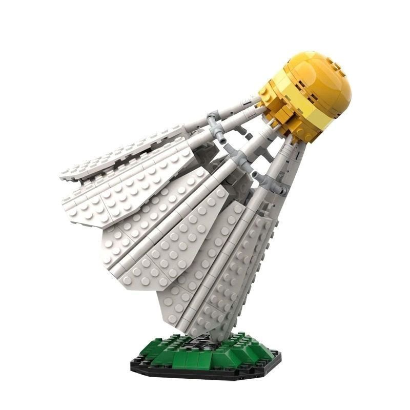 ใช้งานร่วมกับ Lego Tech Building Blocks กีฬาวันเกิด Building Blocks ของเล่นแบดมินตันประกอบ diy เครื่