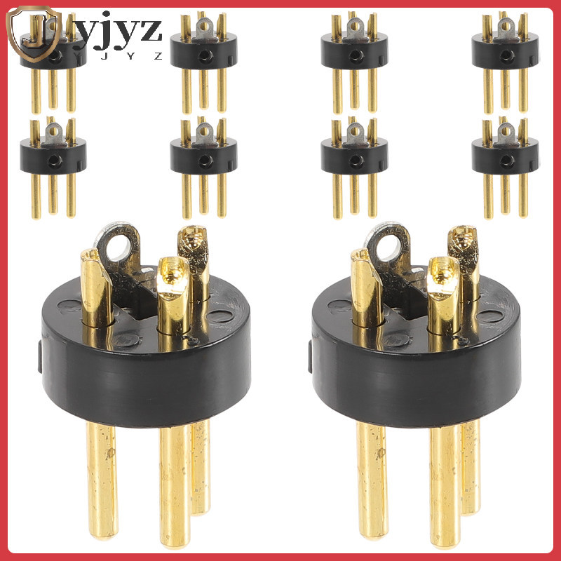 💍 10 ชิ้น ขั้วต่อไมโครโฟน XLR 3 ขา ชุบทอง สำหรับอุปกรณ์ KTV