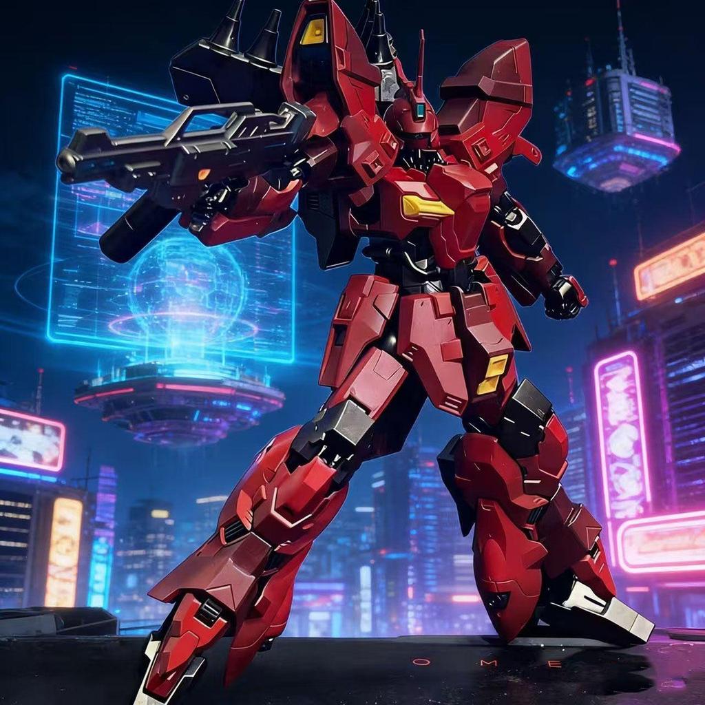 Jujiang JJ HG1/144 Sazabi Prototype Balkir Moon Warrior Prototype Assembly Model Joint Puppet
